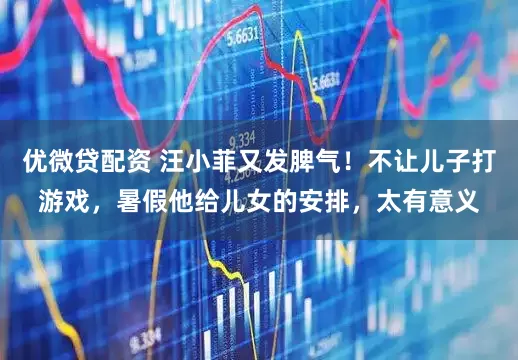 优微贷配资 汪小菲又发脾气！不让儿子打游戏，暑假他给儿女的安排，太有意义