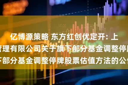亿博源策略 东方红创优定开: 上海东方证券资产管理有限公司关于旗下部分基金调整停牌股票估值方法的公告